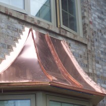 copper bay window